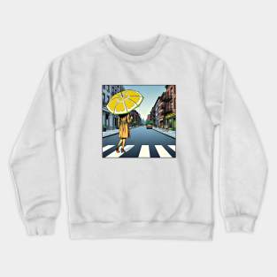 Lemon Umbrella Crewneck Sweatshirt